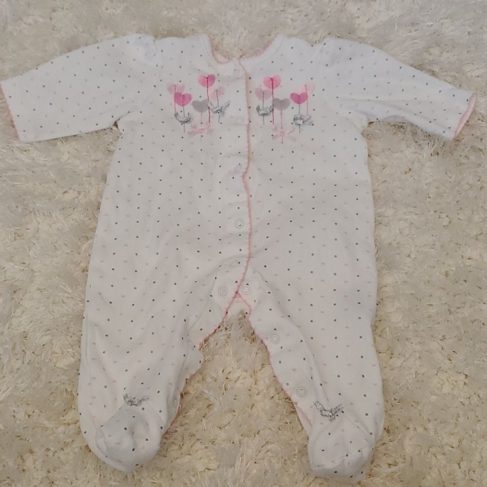 3 month little me footed onsie. NWOT